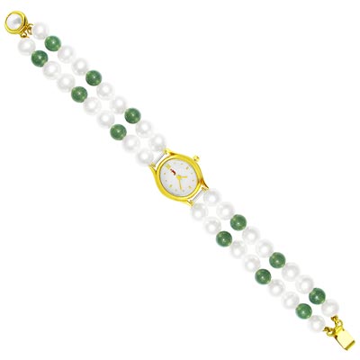 Classic Green Pearl Watch