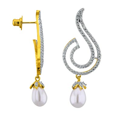 Vivid Pearl Drop Earrings