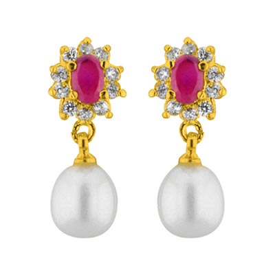 Sparkle Pearl Earrings