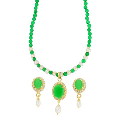 Desire Green Stone Necklace