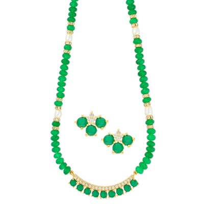 Simple Green Necklace