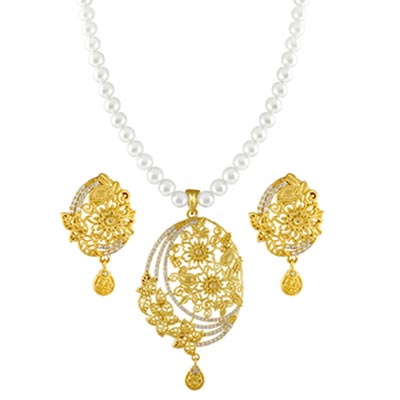 Designer Pearl Necklace Set