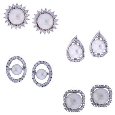 Combo Of 4 Pair Fashionable Earrings