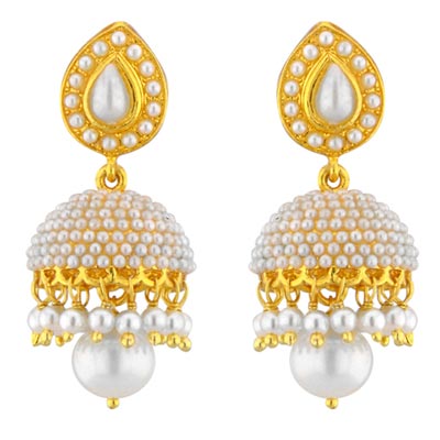 Ethnic Pearl Jhumkis