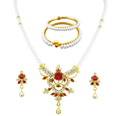 Pendent Set With A Bangle