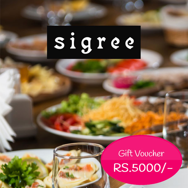 Sigree Global Restaurant Food Voucher Rs.5000