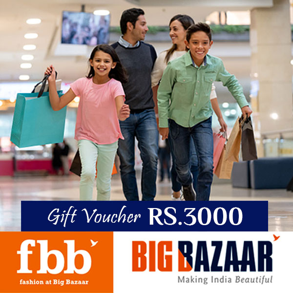 Big Bazaar Gift Card Worth Rs.3000