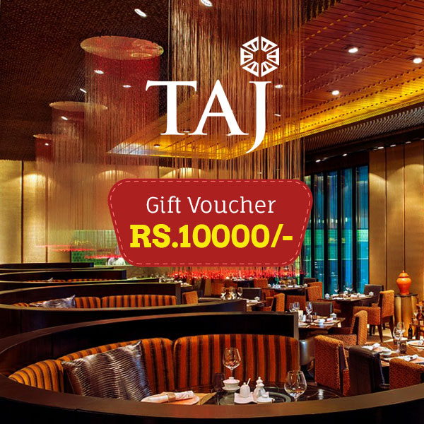 Taj Hotel E-Gift Card Rs.10000