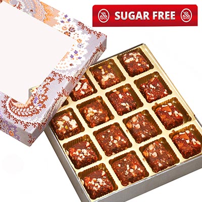 Blue Printed 16 pcs Sugarfree Dates and Figs Bites Box