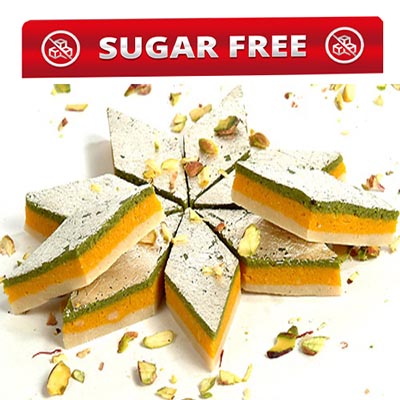 Sugar Free Tirangi Katli