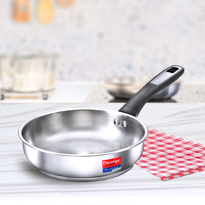 Prestige SS Platina Popular Fry Pan 220 mm