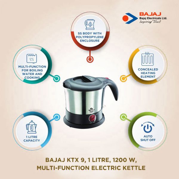 Bajaj Majesty KTX 9 Multifunction Kettle