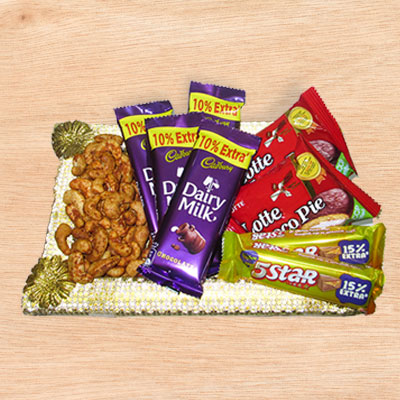 Tasty Treat Choco Dry Fruit Tray