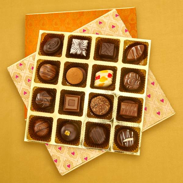 Elegant Gift Box with  Assorted Chocolate Truffles