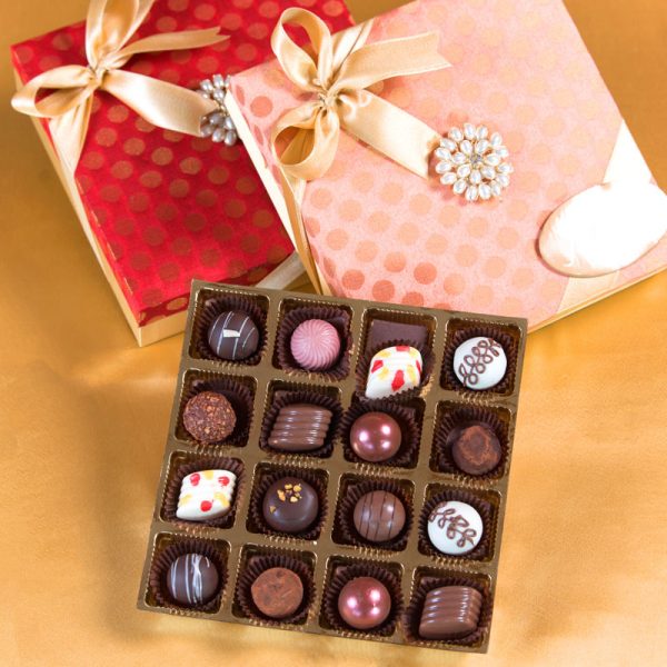 Elegant Gift Box with Belgian Pralines