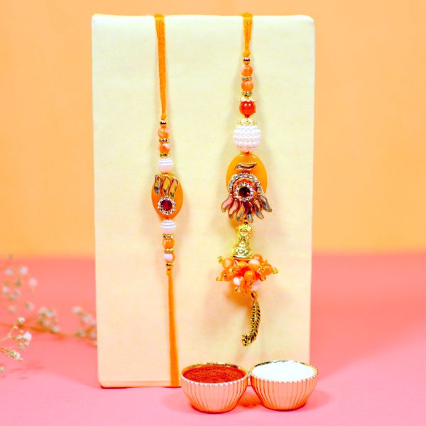 Vibrant Valencia Rakhi Set