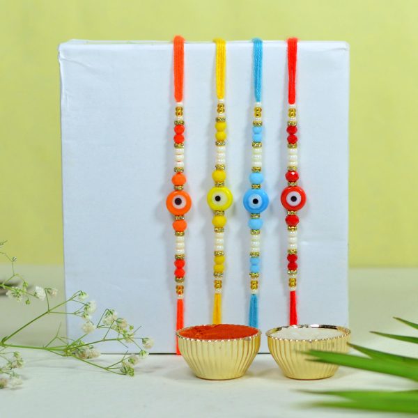 Evil Eye Rakhi Set of 4