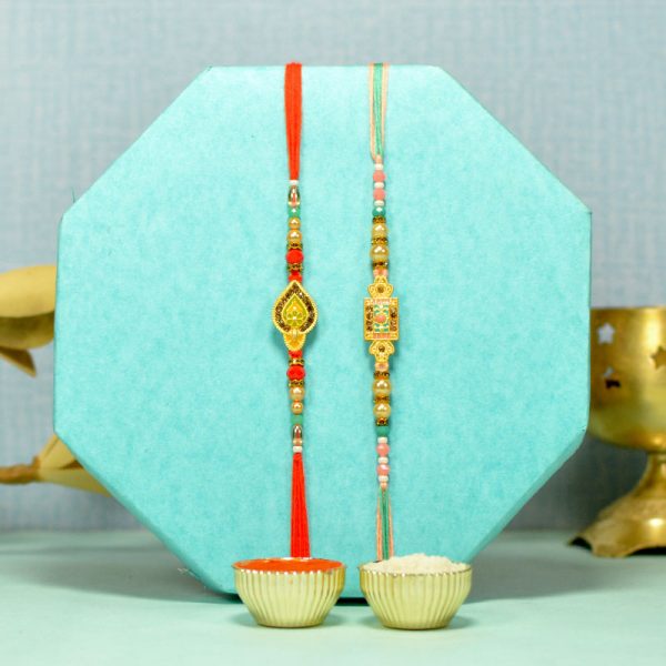 Set Of 2 Designer Rakhi