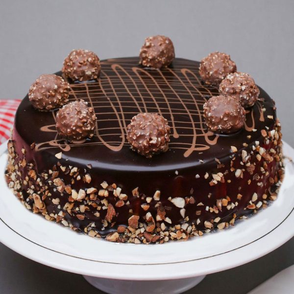 Chocolate Ferrero Rocher Almonds Cake